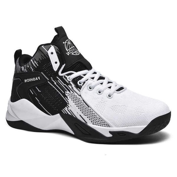 Basketball Men Shoes Sports Allenatori Sneakers High Top Sneakers White Black Dimensioni 36-48