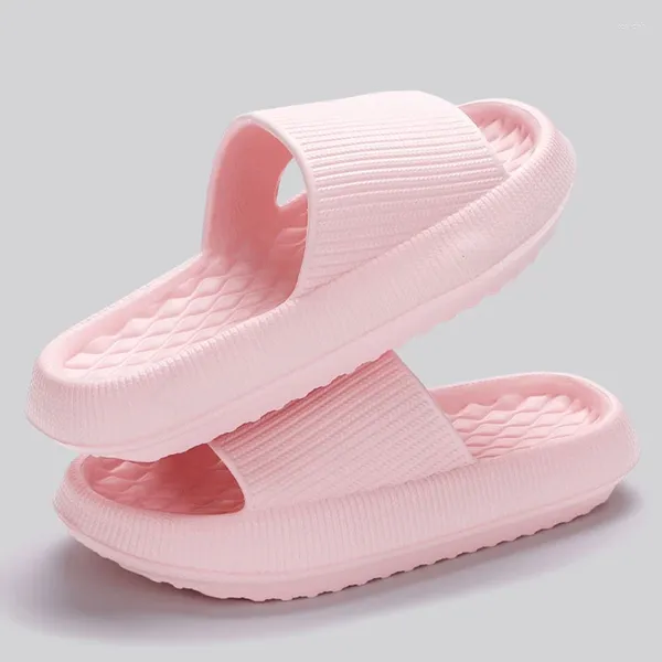 Pantofole da donna con piattaforma spessa nuvola estate spiaggia EVA morbida suola cuscino diapositive infradito donna antiscivolo bagno casa