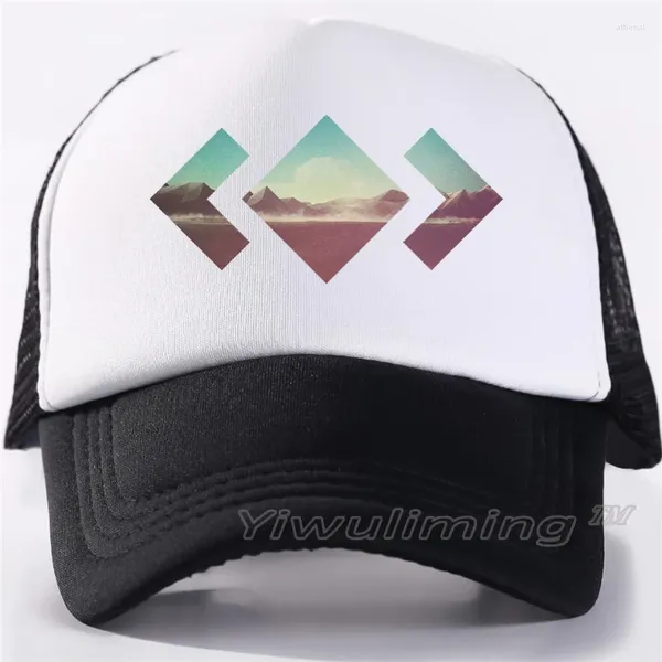 Cappellini da baseball Mountain 1PC berretto a rete unisex cappelli freddi regolabili da baseball semplici casual per donna uomo cappello da camionista Hip Hop