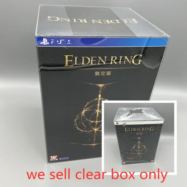 Hüllen PET-Box-Schutz für Elden Ring Transparente Sammelboxen für PlayStation 4 PS4 PlayStation 5 PS5 Spielschale Klare Vitrine