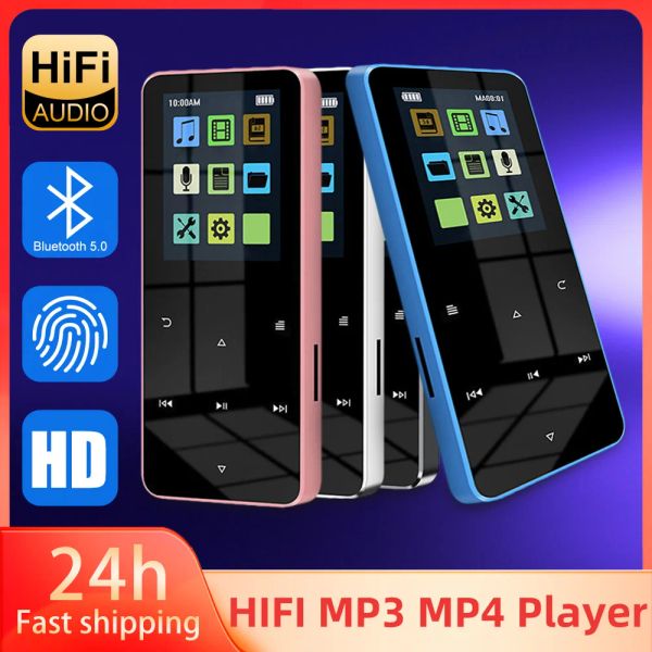 Palestrantes mini mp3 player mp4 e -book gravação de 1,8 polegada Touch Screen TFT Music Player Bluetooth FM Rádio Student Walkman Buildin Speaker