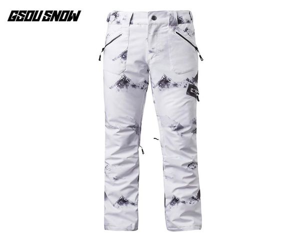 GSou Snow Marka Kayak Pantolon Kadın Kayak Snowboard Pantolon Kadın Yüksek Kaliteli Açık Hava Sport Spor Su Geçirmez Sıcak Kar Pantolonları4802618