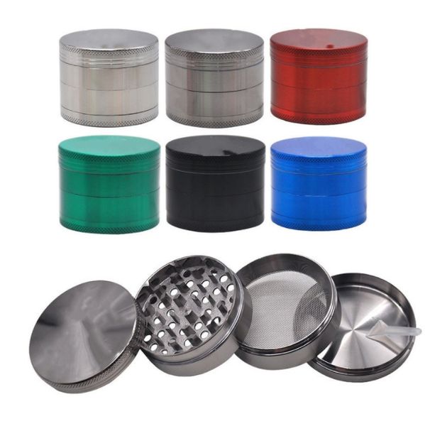 4 camadas bonito 40mm pote de pimenta de cânhamo moinho de especiarias liga de zinco metal erva seca fumaça cigarro acessórios moedor de tabaco de ervas