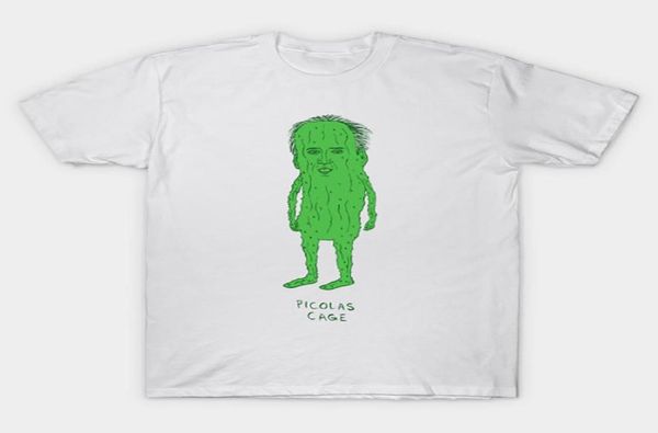 Picolas Cage T-Shirt Nicolas Cage T-Shirt Nicolas Cage Funny Weird Creepy Raising Arizona Green Pickles Valley CX2006173148166