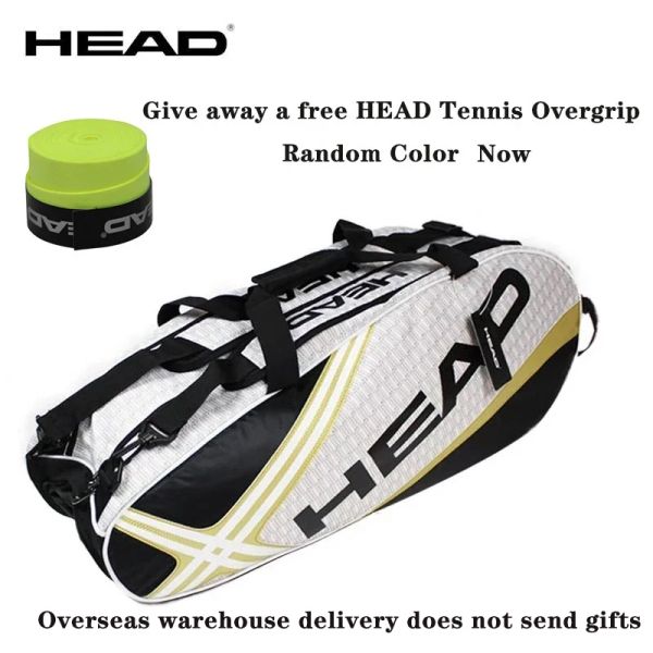 Sacos cabeça original saco de tênis marca raquete de tênis saco 69 peça raquetes saco de tênis náilon dacron raquete de tênis mochila marca