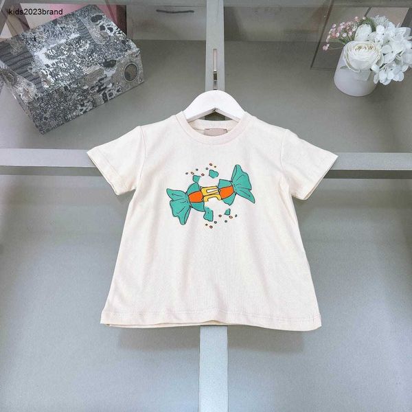 Neue Baby-T-Shirts mit Bonbonmuster für Mädchen und Jungen, kurzärmelig, Größe 90–160 cm, Designer-Kinderkleidung, Sommer-Baumwolle, Kinder-T-Shirts, 24. Februar 2020