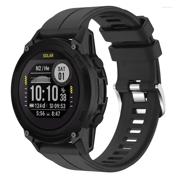 Assista Bandas 22mm Strap para Garmin Descent G1 / Forerunner 745 945 935 / Approach S62 Smartwatch Sport Silicone Wrist Band Pulseira