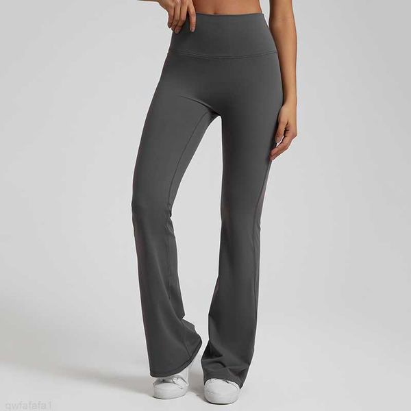 32.5 Pant Lulu Vita super alta svasata Morbida sensazione di leggerezza Pantaloni da yoga a lunghezza intera elasticizzati in quattro direzioni traspiranti a gamba larga s PAK5