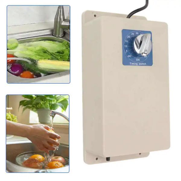 Arruelas portátil gerador de ozônio ozônio frutas vegetais limpador purificador lavadora máquina de limpeza para carne alimentos domésticos 50w150w