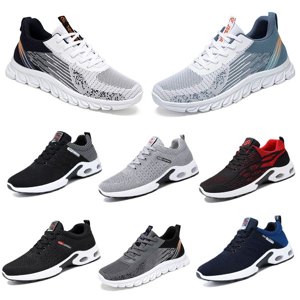 New Spring Men Momen Shoes Running Shoes Planos Modelos de Bule Branco Moda Moda Blocking Antiskid Grande tamanho Gai