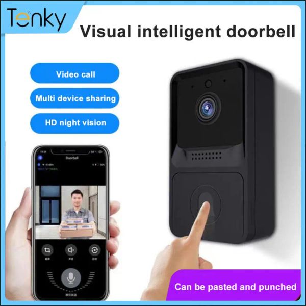 Controle a smart smart smart smart wireless vídeo sem fio bell camera nuvem armazenamento infravermelho visão noturna twoway intercom intercom casa alarme