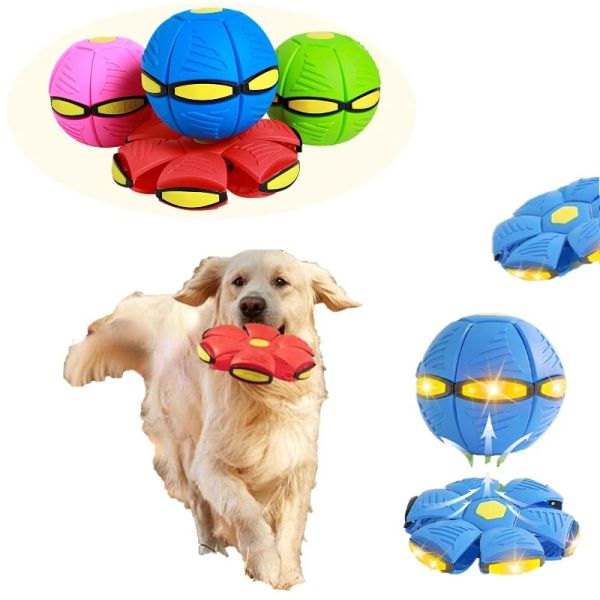 Spielzeug Haustier Hund Spielzeug Fliegende Untertasse Ball Magische Verformung UFO SPIELZEUG Outdoor Sport Hundetraining Ausrüstung Hunde Spielen Fliegende DISC Haustier Spielzeug