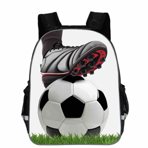 Taschen Neue 13-Zoll-Fußballtrainings-Teamtasche für Kinder-Fußballfans-Rucksack DIY-Taschen