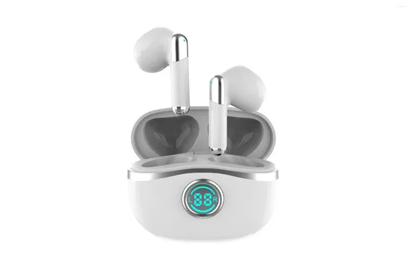 Auricolare wireless Bluetooth 5.3 TWS cuffia metà in-ear HiFi qualità del suono auricolare touch control auricolari microfono HD