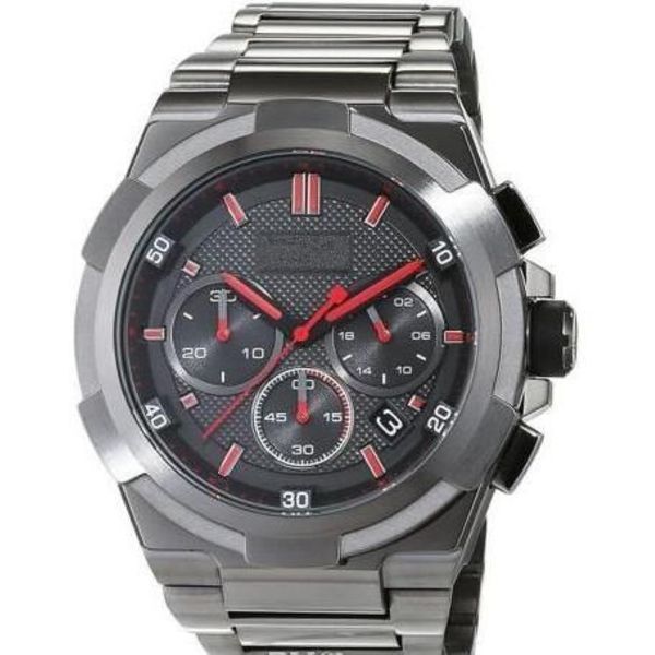 Orologio da uomo con cronografo al quarzo moda classica Supernova Gun Metal Edition Orologio 1513361 box261z