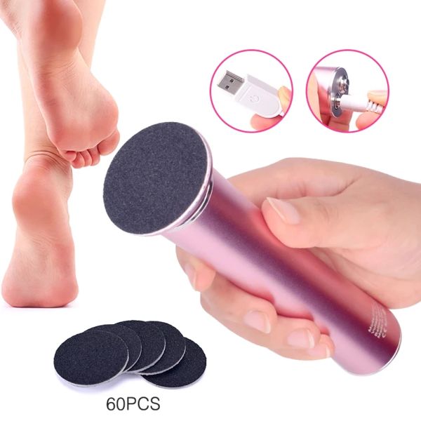 Ferramenta elétrica moedor de arquivo de pé removedor de calos duro rachado remoção de pele seca morta pés ferramentas pedicure ferramenta de cuidados com os pés