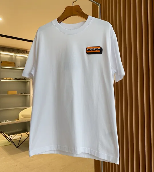T-shirt da uomo Plus Polo Hip Hop Muscle Fit Orlo curvo Cotone bianco Stampa personalizzata Uomo Donna T-shirt Casual Quantità Tendenza taglia: XS-xL 45976