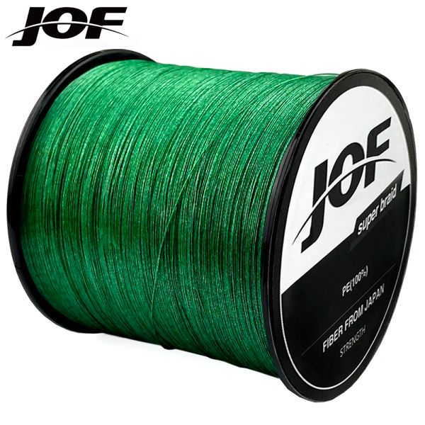 Accessori JOF 500m 300m 100m Multicolour PE Filo intrecciato 8/4 fili Multifilamenti Fischia giapponese 8 Linea di pesca delle carpe intrecciata Pesca