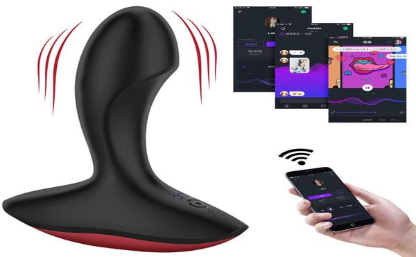 APP Control Anal Plug Bluetooth Vibrator Remote Video Sex Spielzeug Prostata Massage Weibliche Masturbator Vagina Stimulator Sex für Zwei X06136223