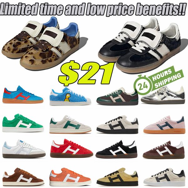 Vendita calda Scarpe firmate Stampa leopardo Galles Bonner sneakers vintage antiscivolo Moda campus scarpe casual da uomo e da donna eur 36-45