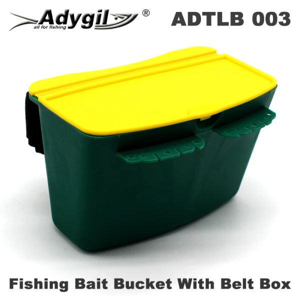 Taschen Adygil Fishing Bait Eimer mit Gürtelschachtel