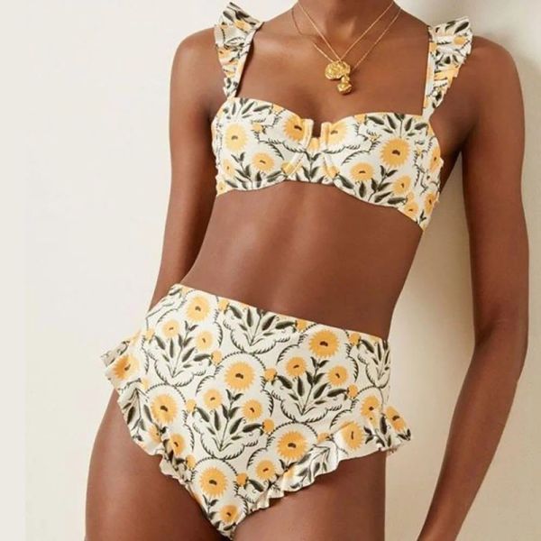 Costume da bagno triangolo micro bikini sexy a bassa vita bassa donna stretta da donna bandage cravice reggiseno estate 2022 pantaloncini di lusso bourkini