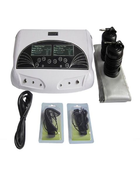FDA Dual Ionic Foot Bath Detox Machine System Ferninfrarotgürtel Two Ion Cleanse Array Foot Detox Spa Massager Two Person use8491150