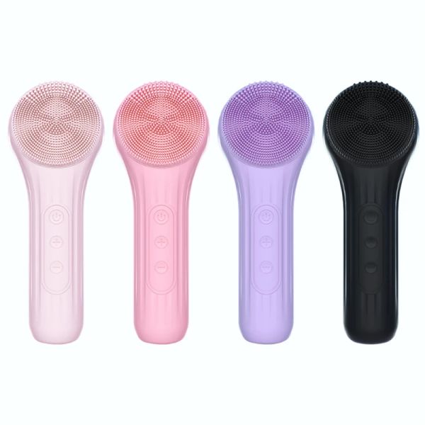 Dispositivos elétricos rosto limpador sonic silicone escova de limpeza facial elétrico ultra-sônico vibratório rosto massageador mini poros limpeza profunda