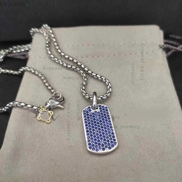 DY Pingente Colares Moda Colar Designer de Luxo Exquisite Premium Cross Medal Forma de Marca North Star Torcido Quadrado Diamante Amantes Presente de Casamento 240302