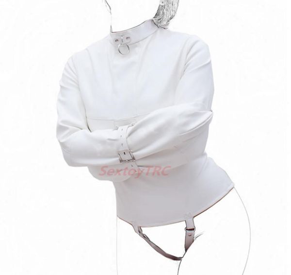 Nuovo design Colore bianco Bondage Gear Fetish BDSM Giocattolo del sesso Corpo Bondage Sacchi Borse Dispositivo di sistema di ritenuta multiposizione B03160408256401