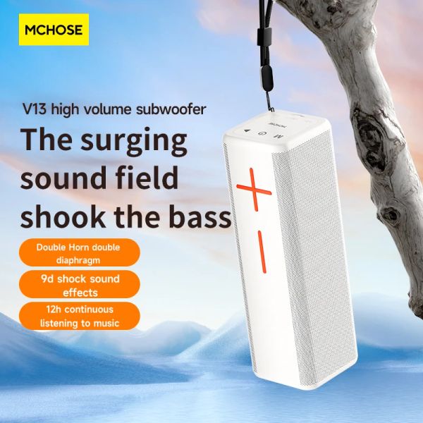 Lautsprecher Mc V13 Tws Bluetooth-Lautsprecher, kabellos, Hifi, tragbarer Bass, Outdoor-Musik-Player, TF-Karte, Lautsprecher, Heimkino-Subwoofer