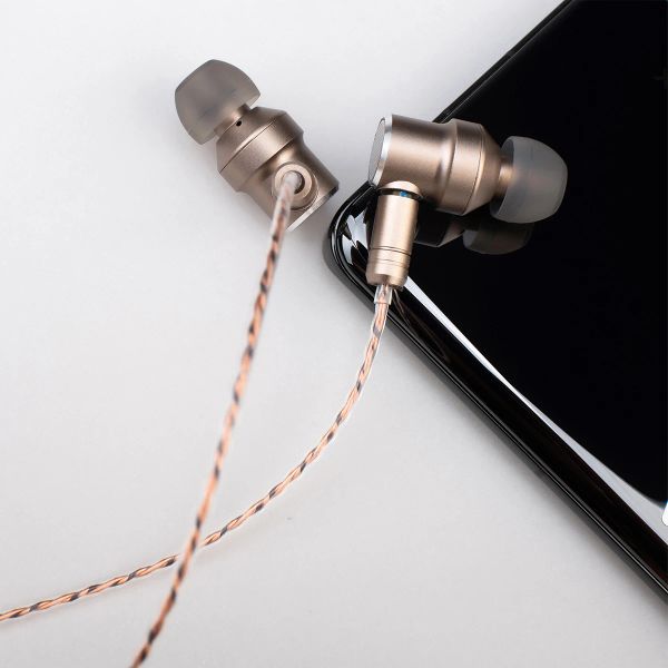 EARFONI TINHIFI C0 3,5 mm Auricolare Taffone Typec 10mm PU+ Titanium Composito Diaframma