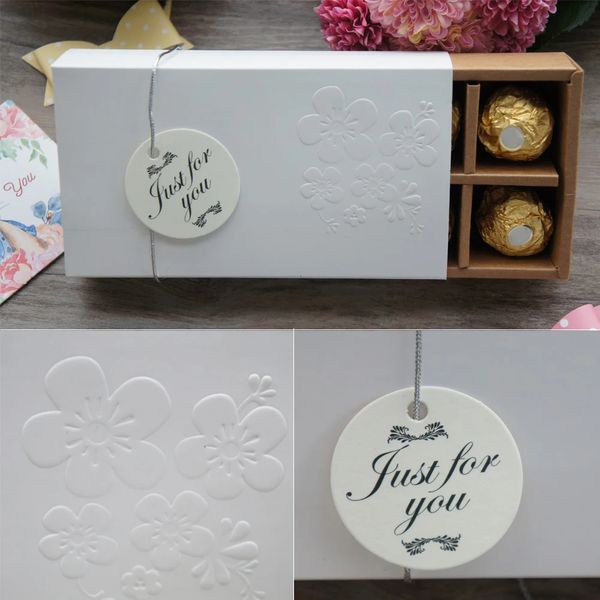 16*8.5*3.4cm 10 conjunto caixa de papel de chocolate dos namorados elegante cereja oriental sakura caixas de armazenamento de embalagens de doces de aniversário de natal 240223
