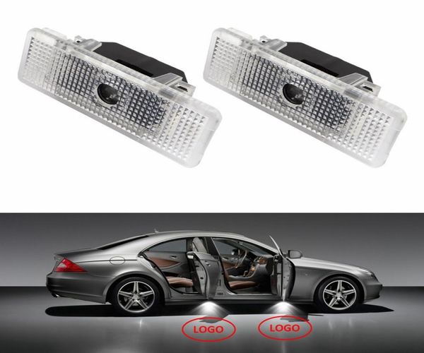 Para bmw x5 e53 e39 z8 2 pçslote led lâmpada da porta do carro luz de boas-vindas cortesia projetor laser logotipo 3d fantasma sombra light1077306