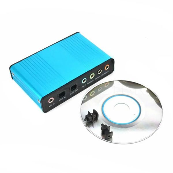 USB 6 Kanal 5 1 7 1 Surround Externe Soundkarte PC Laptop Desktop Tablet Audio Optische Adapterkarte Aufnahme K Song 240229