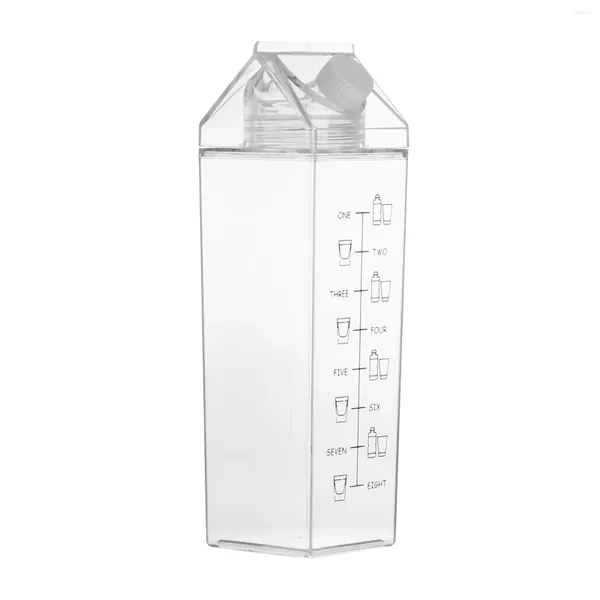 Bicchieri da vino Bottiglia per il latte Tazze per bambini Coperchio Succo Adorabile scatola a prova di perdite d'acqua Bicchiere da viaggio in plastica trasparente per bevande
