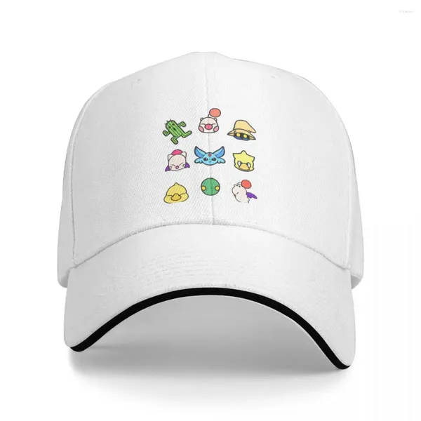 Мячовые кепки Final Fantasy Game с милым мультяшным узором, шапки для папы, однотонная женская шляпа, велосипедная бейсболка, фуражка