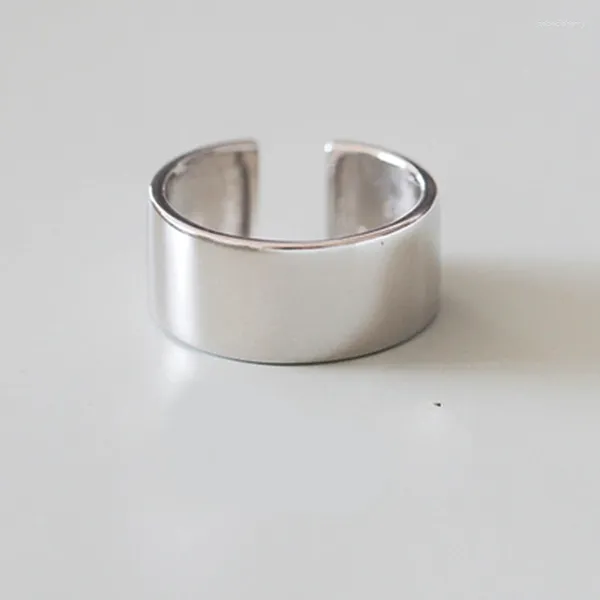 Anéis de casamento atacado cor prata real grande suave para mulheres jóias de declaração anel de dedo anillos mujer bijoux