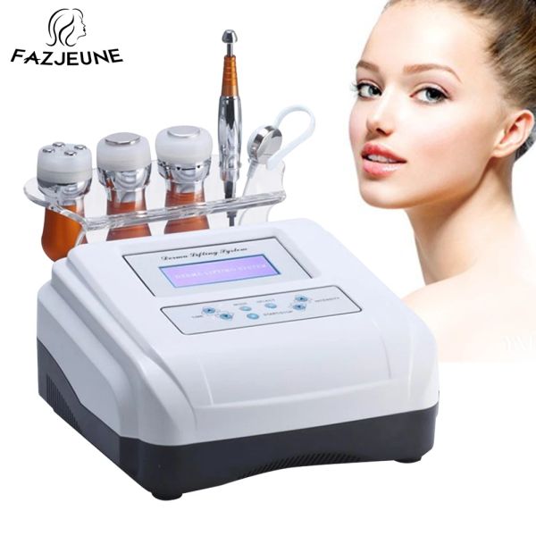 Dispositivi 5 IN 1 Dispositivo per mesoterapia senza ago EMS Photon Elettroporazione Antietà RF Macchina per la bellezza Strumento per la cura della pelle degli occhi Lifting facciale