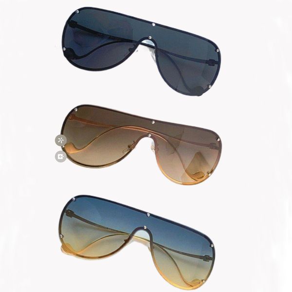 Novos óculos de sol de designer óculos clássicos óculos de sol de praia ao ar livre homens e mulheres cores misturadas dois estilos com caixa óculos de sol de uma peça óculos de armação grande