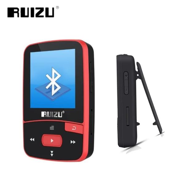 Jogador RUIZU X50 Sport Bluetooth MP3 Player 8GB Mini Clip Music Player Suporte TF Card, Rádio FM, Gravação, EBook, Relógio, Pedômetro