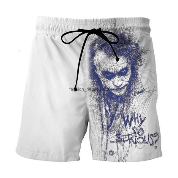 2024 estate nuovi clown pantaloni da spiaggia stampati digitali 3D pantaloncini sportivi da uomo Capris