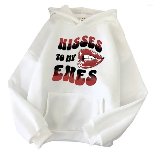 Мужские толстовки Tate Mcrae Kisses To My Exes Hoodie Merch Зимние теплые пуловеры Топы Уличная одежда