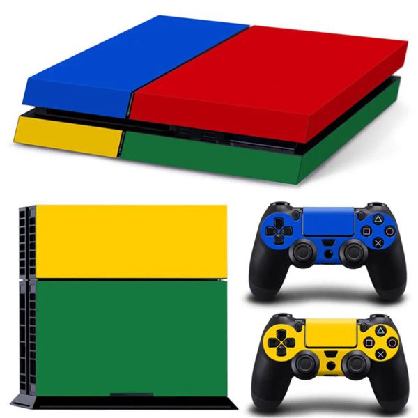 Adesivos para ps4 console adesivo de pele de vinil controle para ps4 capa pele 4 + 2 controladores gamepad decalque adesivo de pele