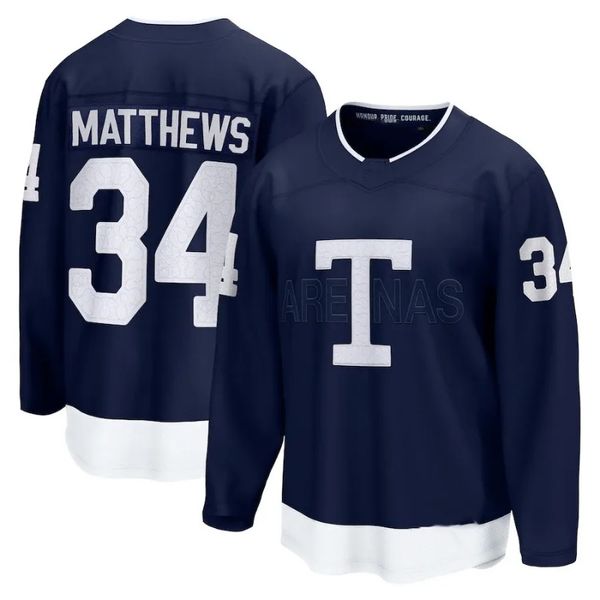 Хоккейные майки Auston Matthews 34 Marner 16 John Tavares 91 Nylander 88 Rielly 44 Campbell 36 Spezza 19 Blue White 2022 Classic Third Black Размер S-XXXL Сшитые мужские распродажа