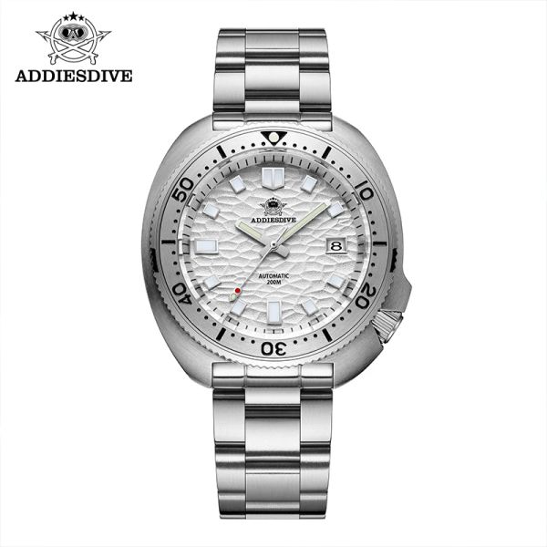 Teethers Addiesdive Automatische mechanische Uhr Man Sier Premium Business Casual wasserdichte Uhr Nh35a 316l Edelstahl Herrenuhr