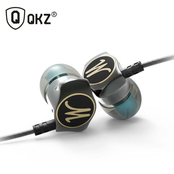 Kopfhörer Ohrhörer In-Ear-Kopfhörer HiFi-Ohrhörer Metallische Ohrhörer Stereo-InEar-Kopfhörer QKZ