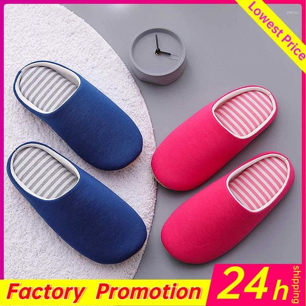 Chinelos para mulheres casa interior pelúcia sola macia sapatos de algodão antiderrapante piso casa masculino feminino slides quarto