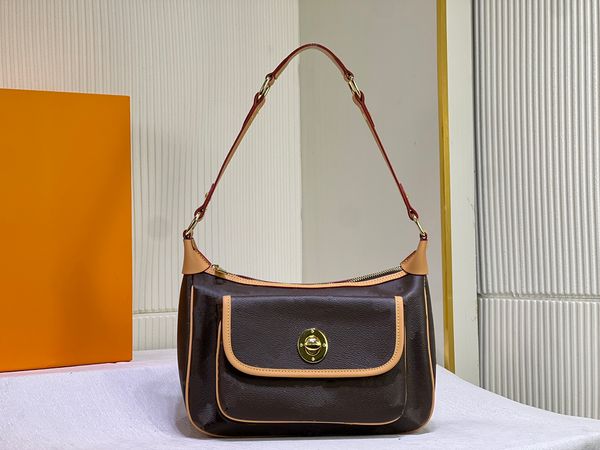 2024 Designer de alta qualidade bolsa de ombro feminina bolsa de couro crossbody bolsas de luxo hobo cadeia tote bolsa clássicos mensageiro sacos bolsa sela sacos m40077