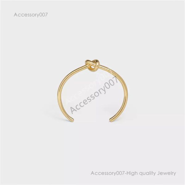 bracciale di gioielli firmatiBracciali da donna con cravatta Bracciale per gioielli da donna Moda semplice Filo di acciaio creativo Bracciale in oro rosa argento Braccialetti con ciondoli Designer